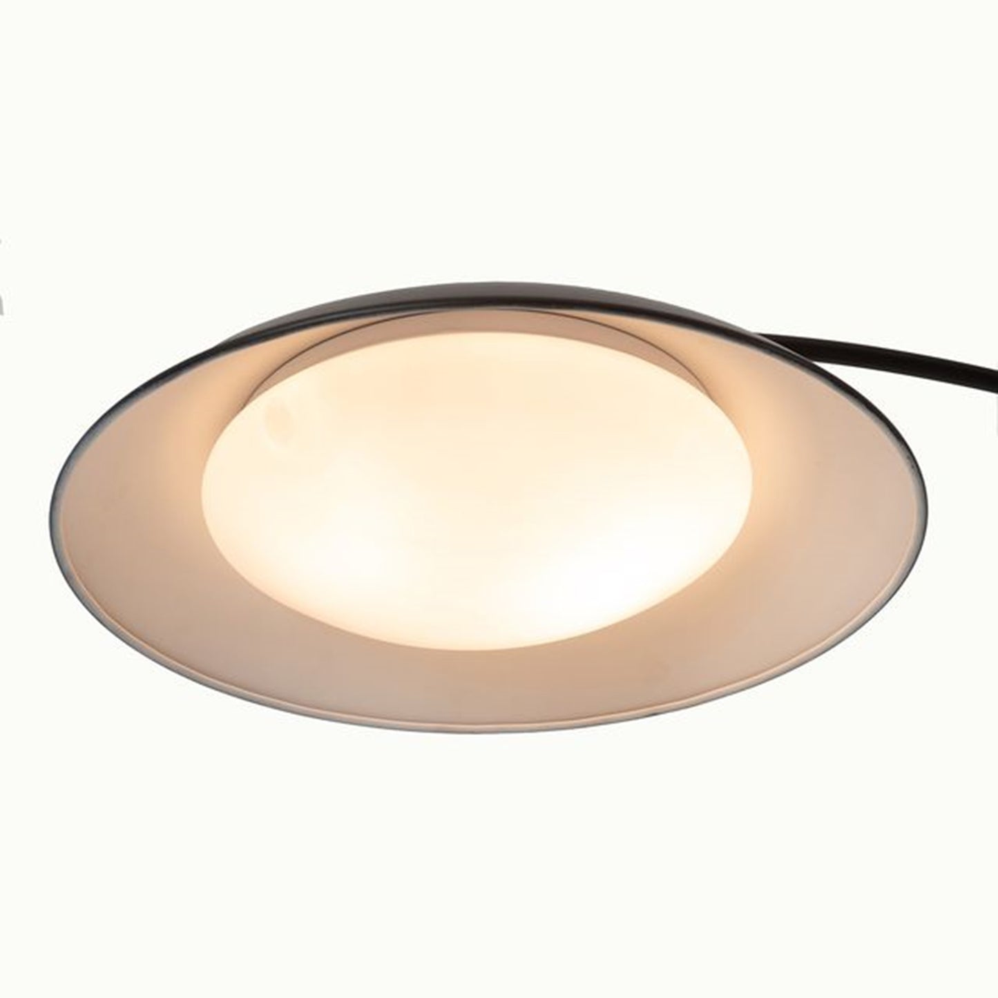 Nova California Saucer 6-Light Arc Floor Lamp | Contemporary Matte Black Steel Shades | Living Room & Lounge | 68 x 18 x 92 in | Model 2310501MB