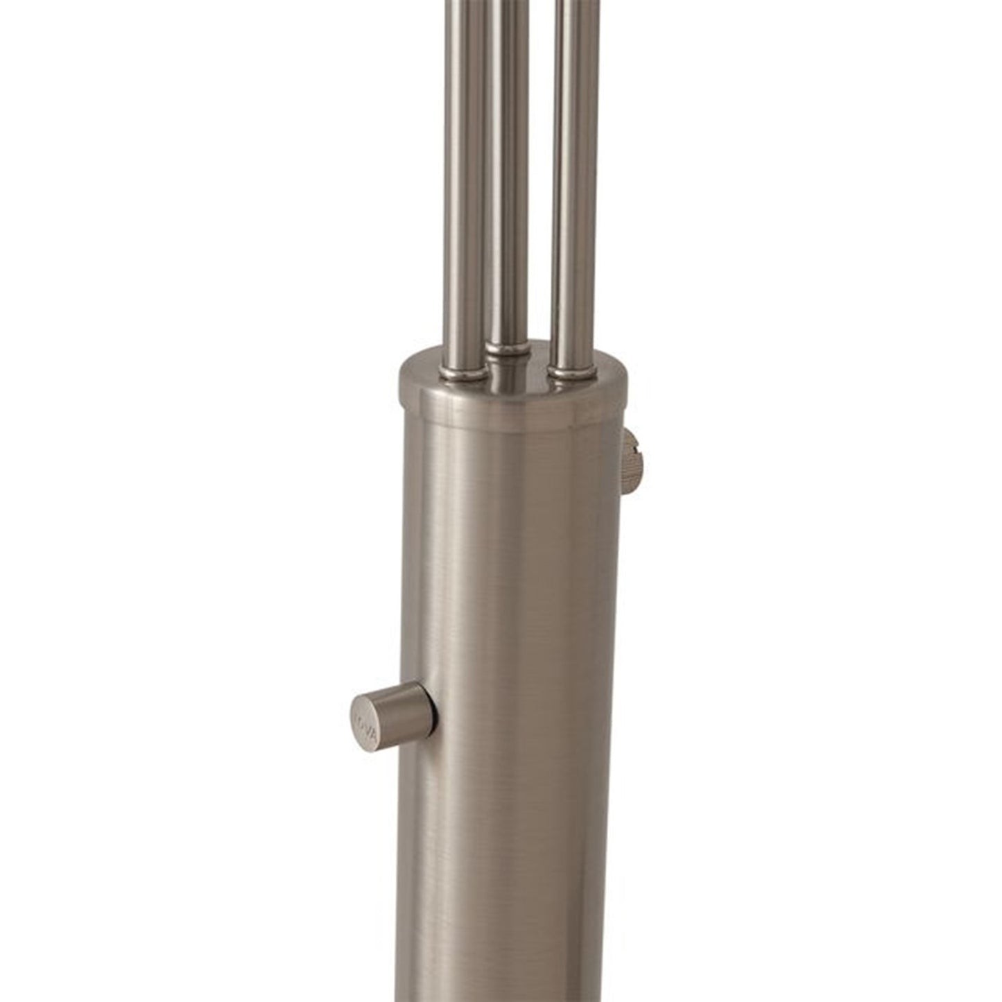 Nova California Triplet 40in 3-Light Arc Floor Lamp | Mid-Century Satin Nickel Iron Shade | Living Room & Reading | 85 in H | Model 2310800SN