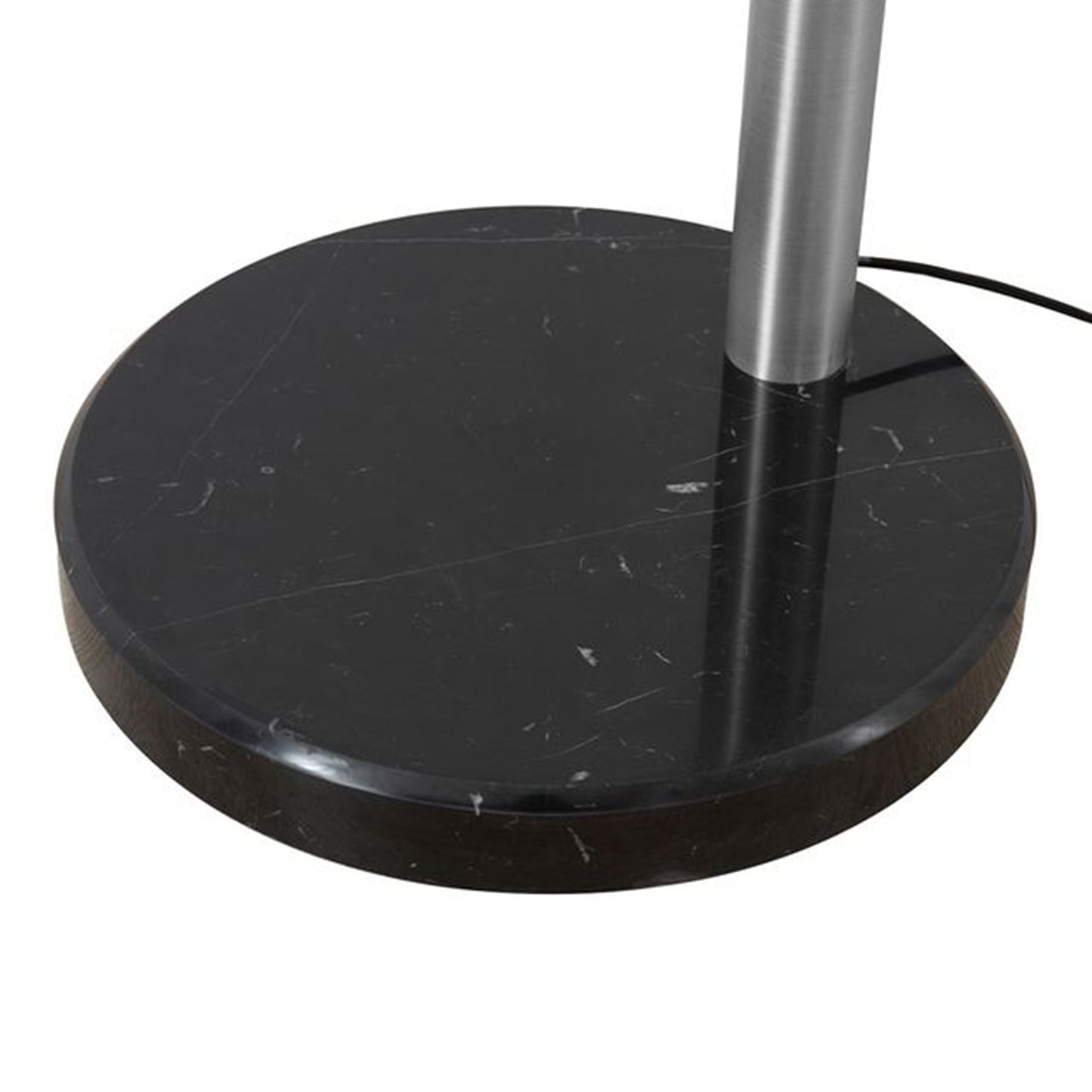 Nova California Rancho Mirage 3-Light Arc Floor Lamp | Mid-Century Antique Nickel and Matte Black Aluminum Shades | Living Room & | Model 2310824SN
