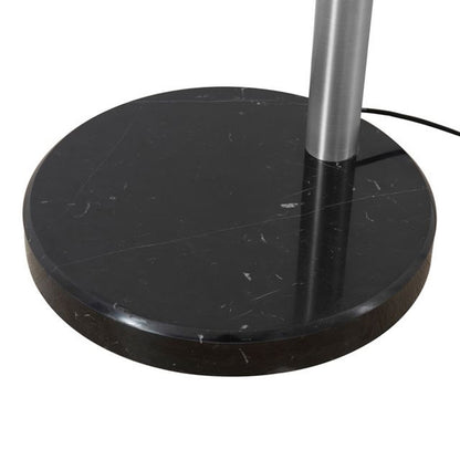 Nova California Rancho Mirage 3-Light Arc Floor Lamp | Mid-Century Antique Nickel and Matte Black Aluminum Shades | Living Room & | Model 2310824SN