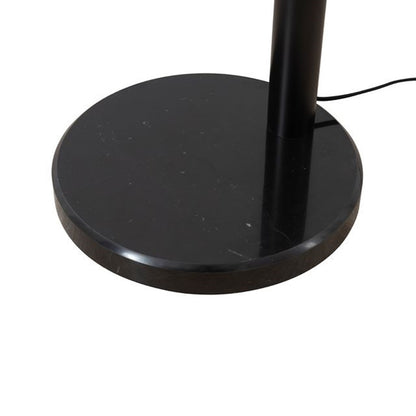 Nova California Culver 86in 3-Light Arc Floor Lamp | Modern Matte Black and Weathered Brass Steel | Living Room & Den Overhead | Model 2311589MB