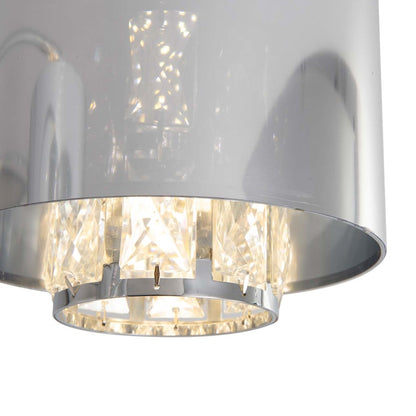 Nova California Marilyn 90in 3-Light Arc Floor Lamp | Glam Chrome and Crystal | Living Room & Dining Room | 51 x 48 x 90 in | Model 23263CH