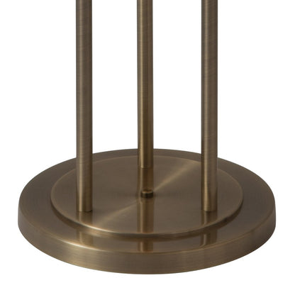 Nova California Willows 71in 3-Light Floor Lamp | Mid-Century Modern Weathered Brass and White Glass | Living Room Corner & Reading | Model 2710798WB