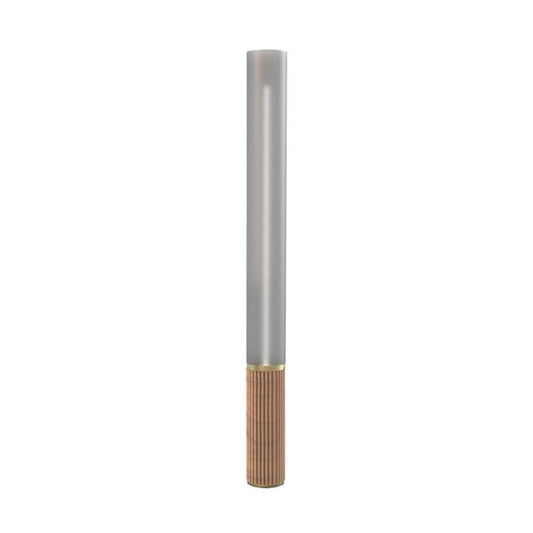 Nova California Tambo Cylindro 60in 1-Light Floor Lamp | Mid-Century Natural Ash and White Acrylic | Living Room & Reading Corner | Model 2710799ASH