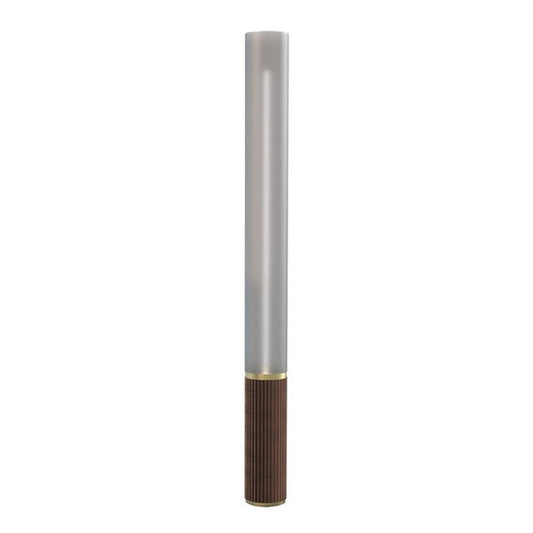 Nova California Tambo 60in Table Lamp | Mid-Century Modern Weathered Brass and Walnut Tambour Wood | Living Room & Reading Nook | Model 2710799WB