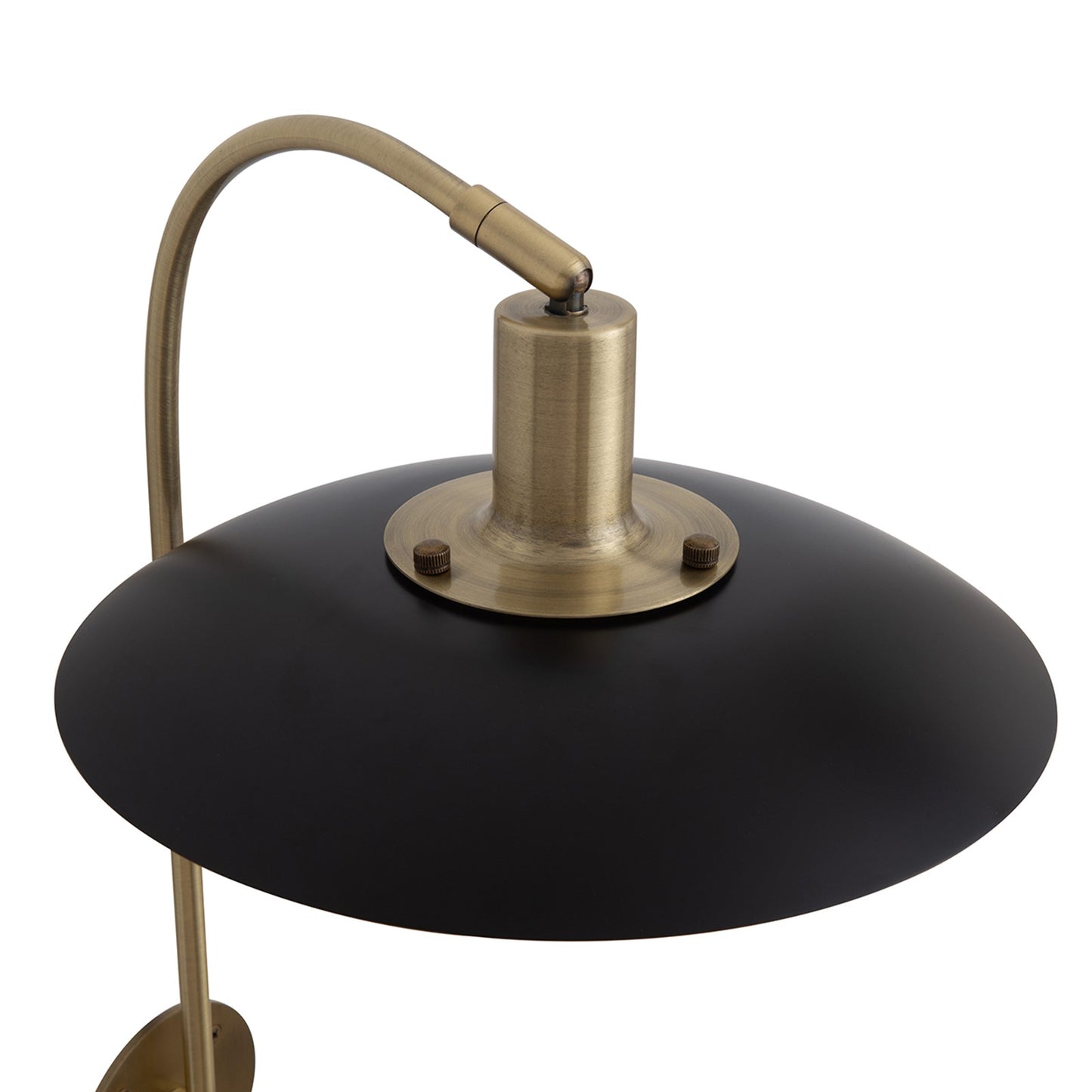 Nova California Rancho Mirage 20in Wall Sconce | Mid-Century Weathered Brass and Matte Black Steel | Living Room & Bedroom | Model 3010824WB