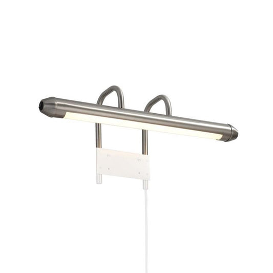 Nova California Bradley 24in 1-Light Bar Wall Sconce | Contemporary Satin Nickel Steel | Bedroom & Hallway Accent | 24 x 7 x 21 in | Model 301082SN