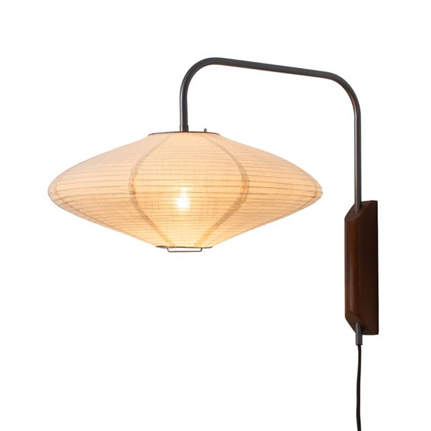 Nova California Roswell 1-Light Wall Sconce | Mid-Century Matte Black and White Linen | Bedroom & Living Room Accent | Model 3010833MB