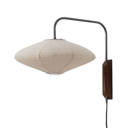 Nova California Roswell 1-Light Wall Sconce | Mid-Century Matte Black and White Linen | Bedroom & Living Room Accent | Model 3010833MB