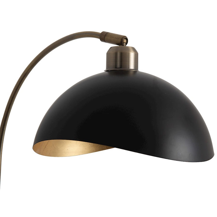 Nova California Luna Bella 1 Light Wall Sconce, Black/Brass/Gold