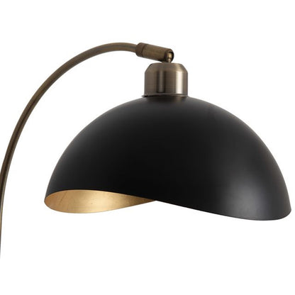 Nova California Luna Bella 16in 1-Light Wall Sconce | Mid-Century Modern Black Weathered Brass and Gold Leafing Steel | Living Room | Model 3011017WB