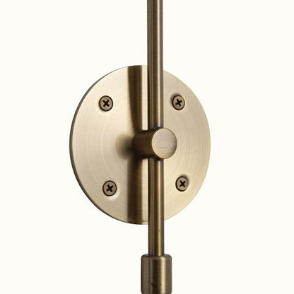 Nova California Luna Bella 16in 1-Light Wall Sconce | Mid-Century Modern Black Weathered Brass and Gold Leafing Steel | Living Room | Model 3011017WB