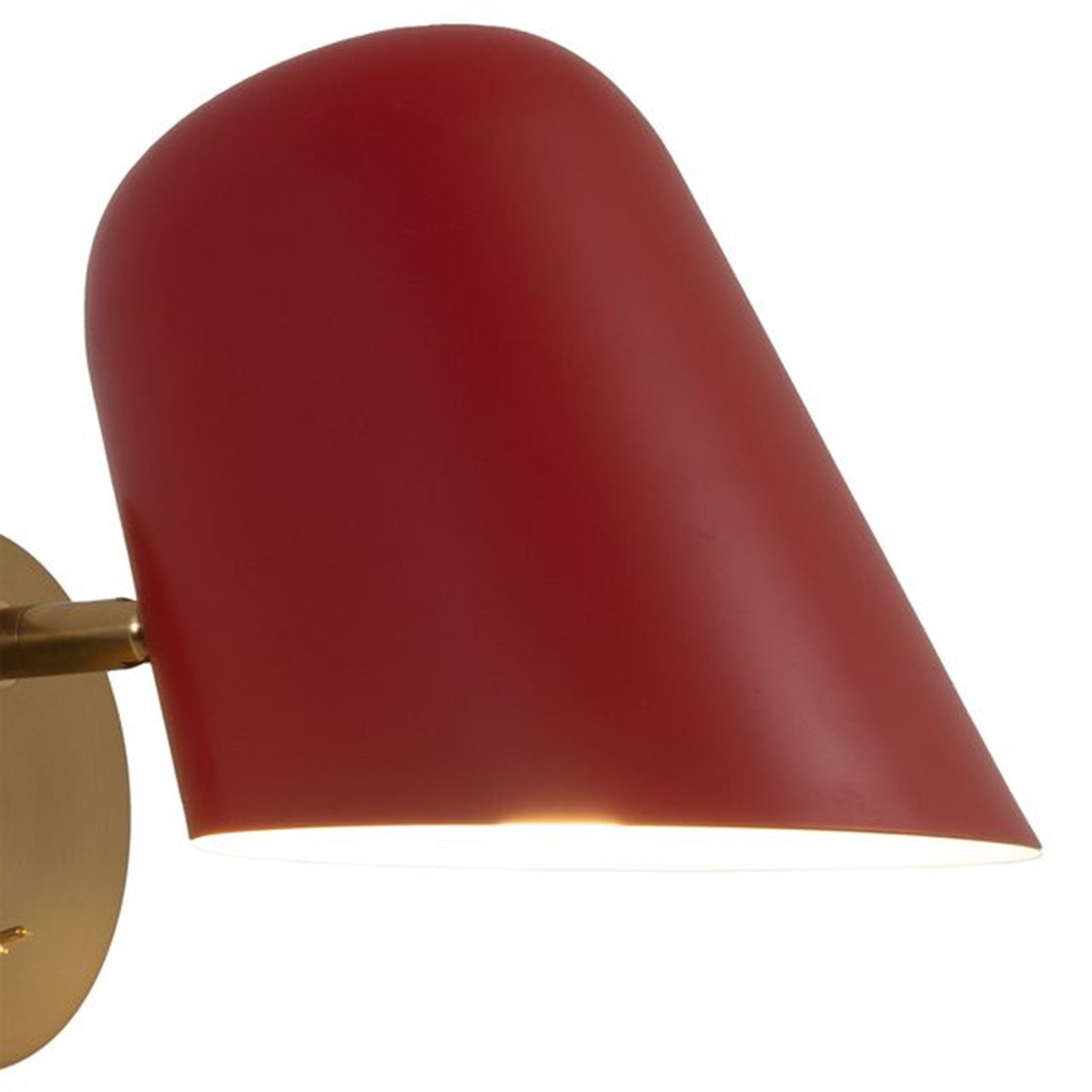 Nova California Culver 1-Light Wall Sconce | Mid-Century Crimson Steel | Bedroom & Reading Nook Accent | 11 x 7 x 7 in | Model 3011589R