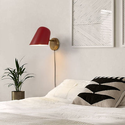 Nova California Culver 1-Light Wall Sconce | Mid-Century Crimson Steel | Bedroom & Reading Nook Accent | 11 x 7 x 7 in | Model 3011589R