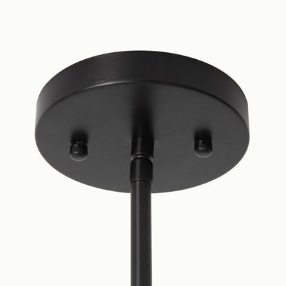 Nova California Lodi 13in 1-Light Pendant | Mid-Century Matte Black Steel and Walnut Wood with Hammered Gold Leaf Interior | Model 3110500MB
