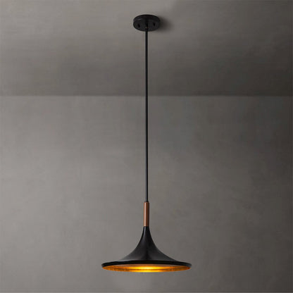 1 Light 13" Pendant, Black