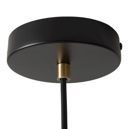 1 Light 15" Pendant, Black