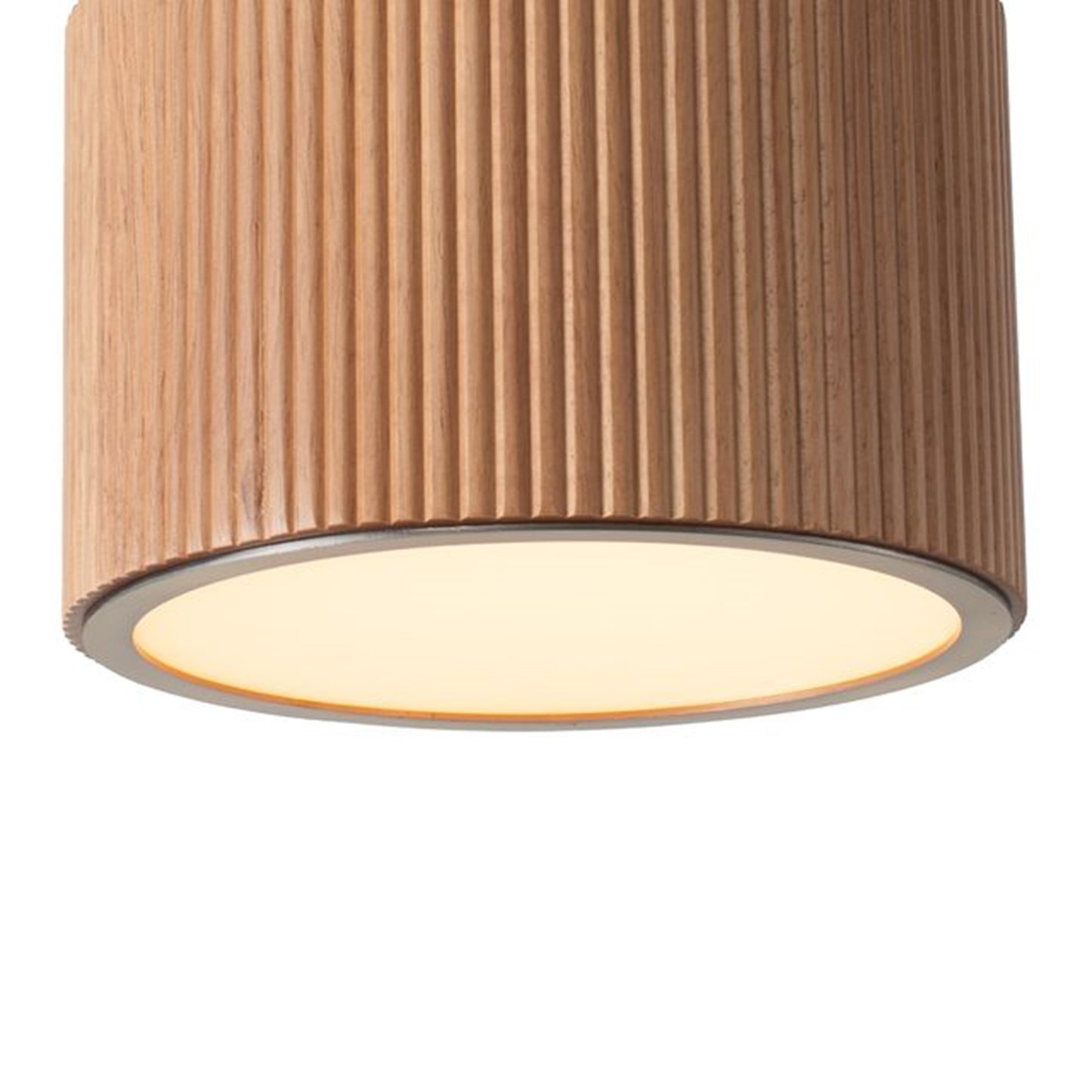Nova California Tambo 10in 1-Light Pendant | Mid-Century Natural Ash Wood & Weathered Brass with White Linen Shade | Kitchen Island | Model 3110832LW