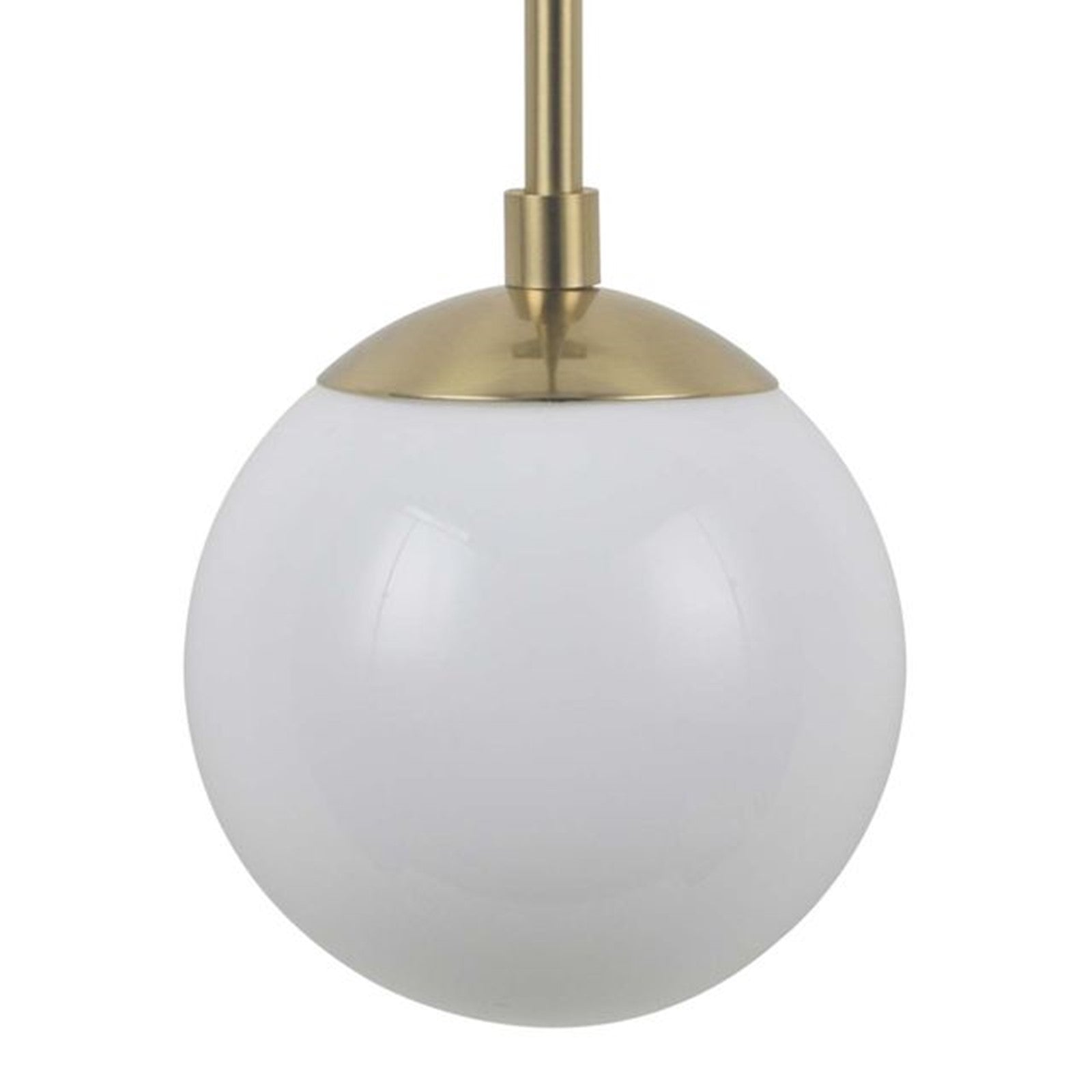 Nova California Duo 22in 2-Light Wall Sconce | Contemporary Brushed Brass and White Opal Glass | Bedroom & Hallway Accent | Model 3111604BB