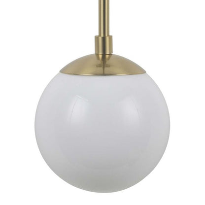 Nova California Duo 22in 2-Light Wall Sconce | Contemporary Brushed Brass and White Opal Glass | Bedroom & Hallway Accent | Model 3111604BB