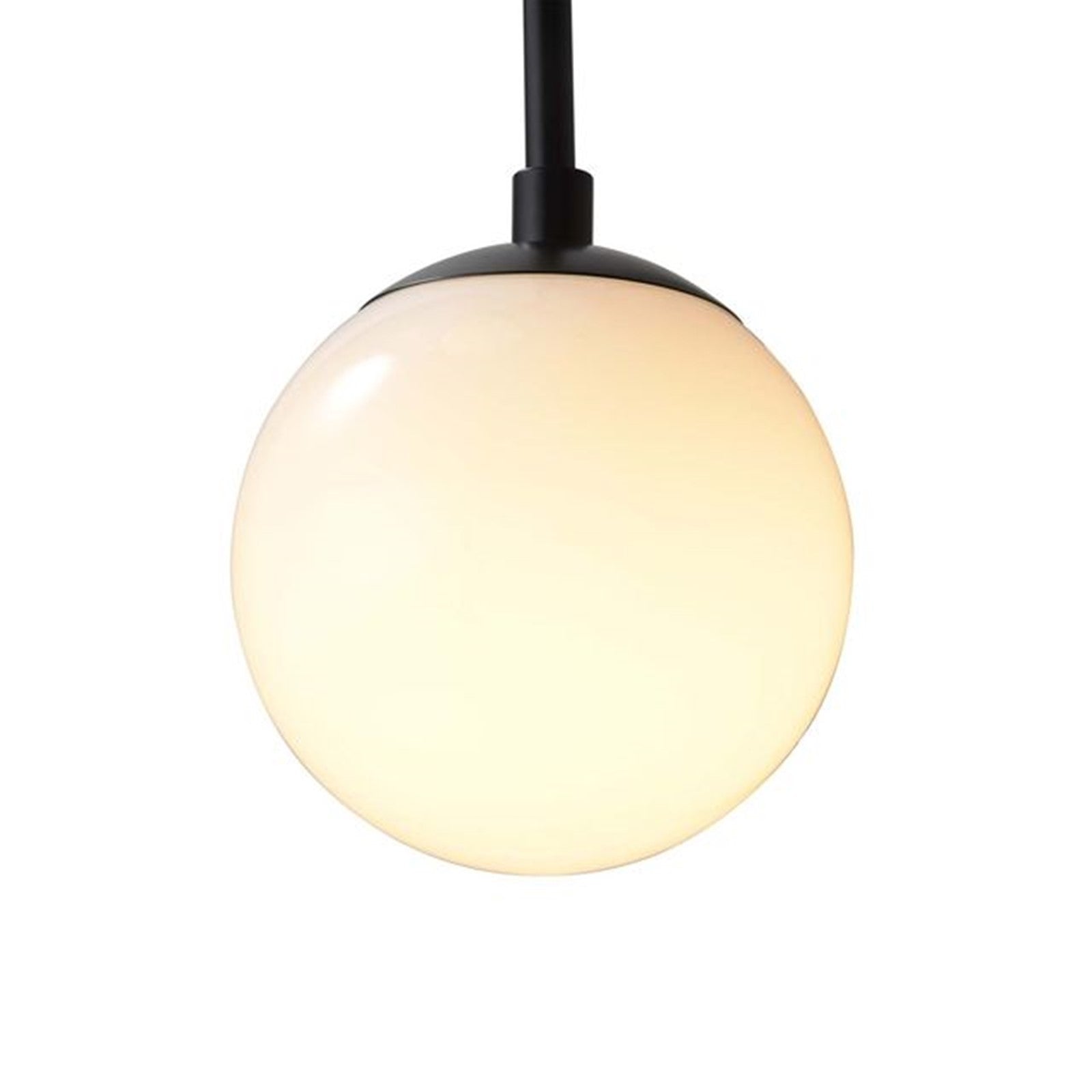 Nova California Duo 22in 2-Light Wall Sconce | Contemporary Matte Black and White Opal Glass | Bedroom & Hallway Accent | Model 3111604MB