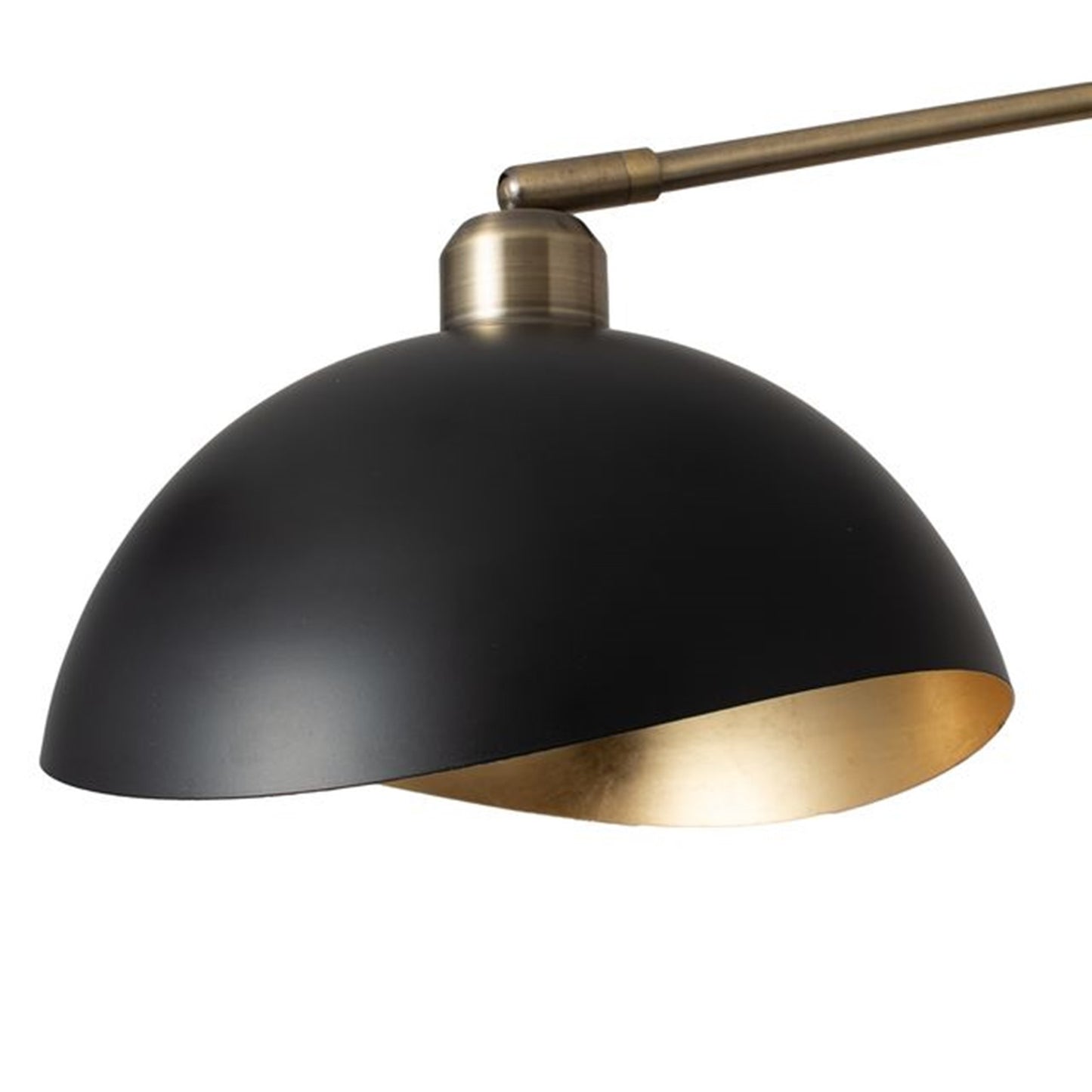 Nova California Luna Bella 44in 3-Light Chandelier | Mid-Century Weathered Brass and Matte Black with Gold Leaf | Dining Room & | Model 3411017WB