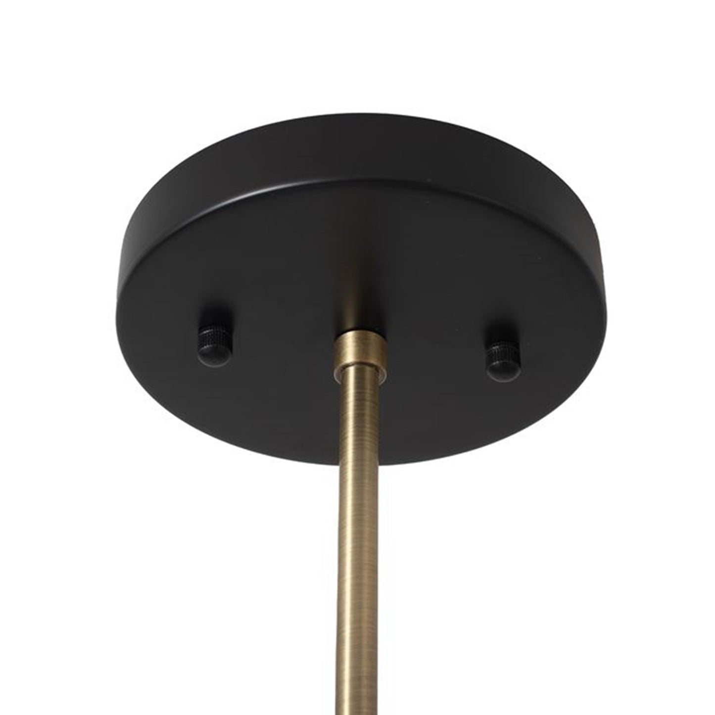Nova California Luna Bella 44in 3-Light Chandelier | Mid-Century Weathered Brass and Matte Black with Gold Leaf | Dining Room & | Model 3411017WB