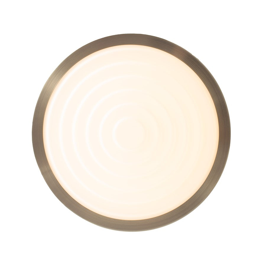 Nova California Redondo 13in 1-Light Flush Mount | Contemporary Matte Black and Black/Gold/Leaf Steel | Living Room & Bedroom | Model 3617727MB
