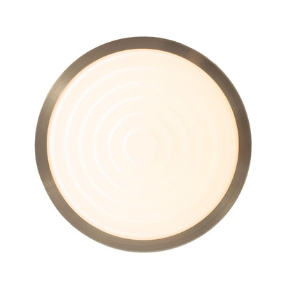 Nova California Redondo 13in 1-Light Flush Mount | Contemporary Matte Black and Black/Gold/Leaf Steel | Living Room & Bedroom | Model 3617727MB