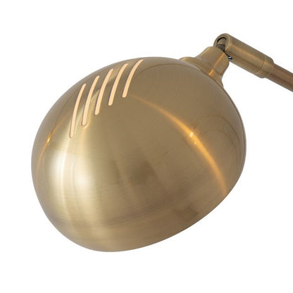 Nova California Mushroom 85in 5-Light Arc Floor Lamp | Contemporary Weathered Brass and Black Nickel Steel | Living Room & Reading | Model 4035WB