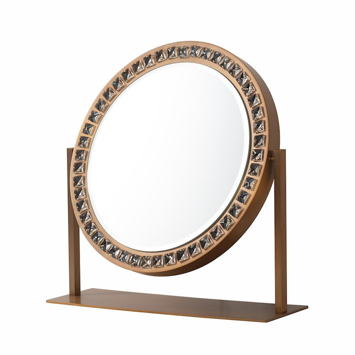 Nova California Mirror, Weathered Brass