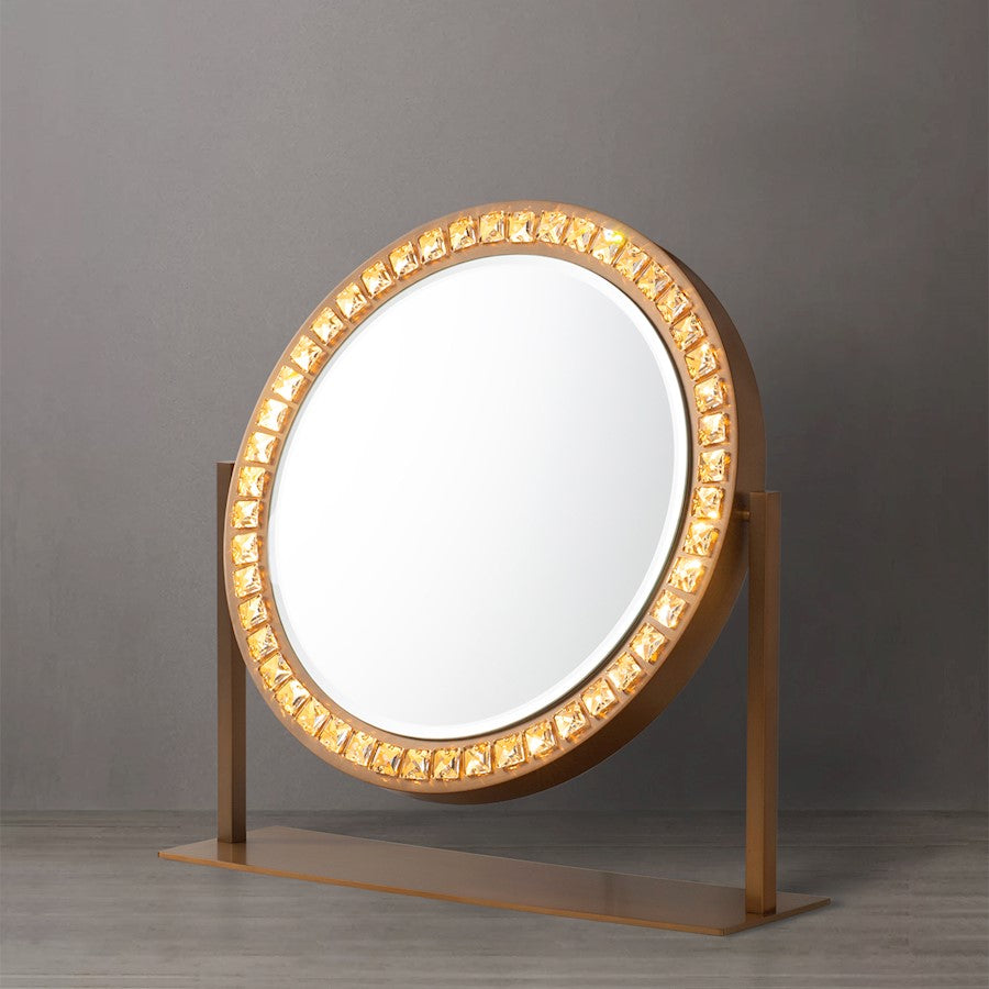 Nova California Mirror, Weathered Brass