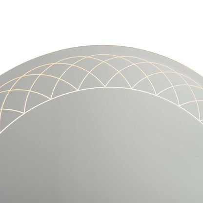 Nova California Interlace 28in Round LED Mirror | Chrome Glass Frame | Entryway & Powder Room Accent | 28 x 28 x 28 in | Model 4111727