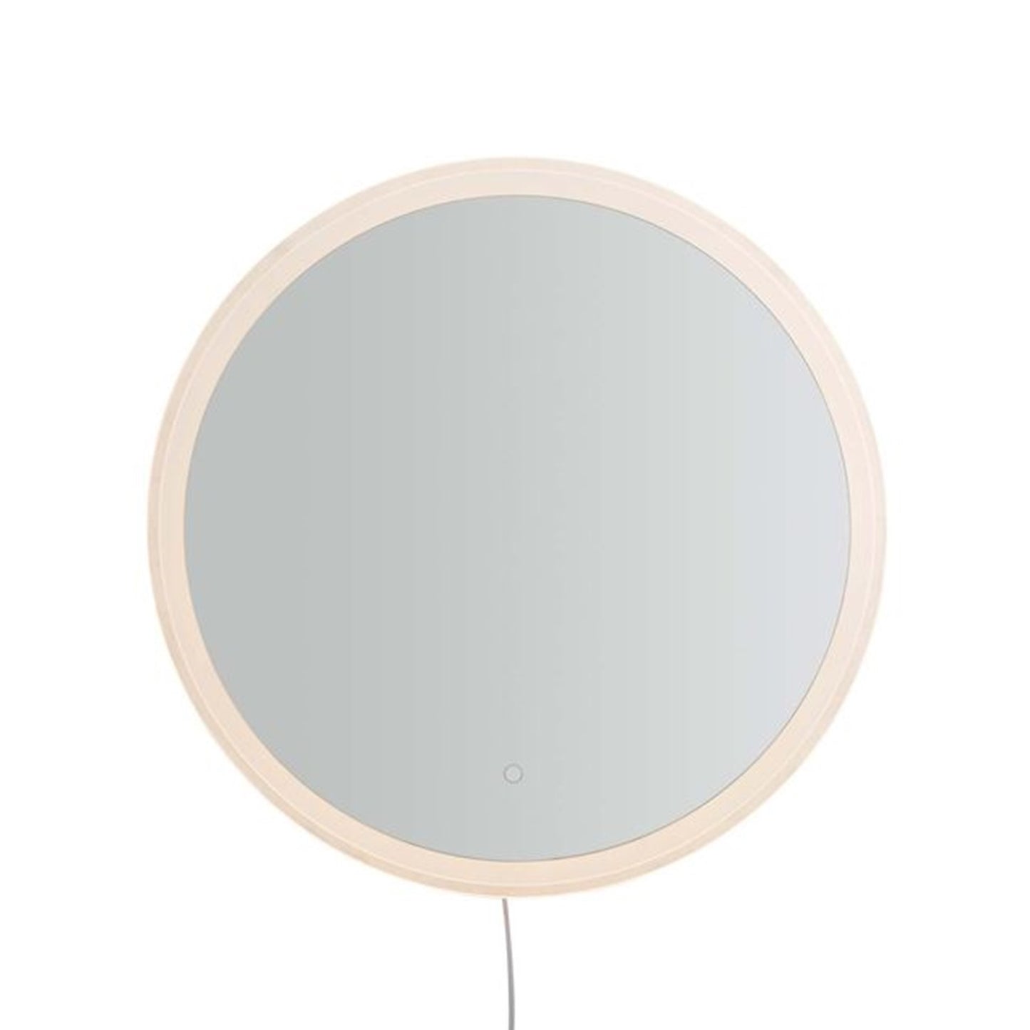 Nova California Super Star 30in Round LED Mirror | Chrome Glass Frame | Entryway & Bathroom Vanity | 30 x 30 x 30 in | Model 4111728
