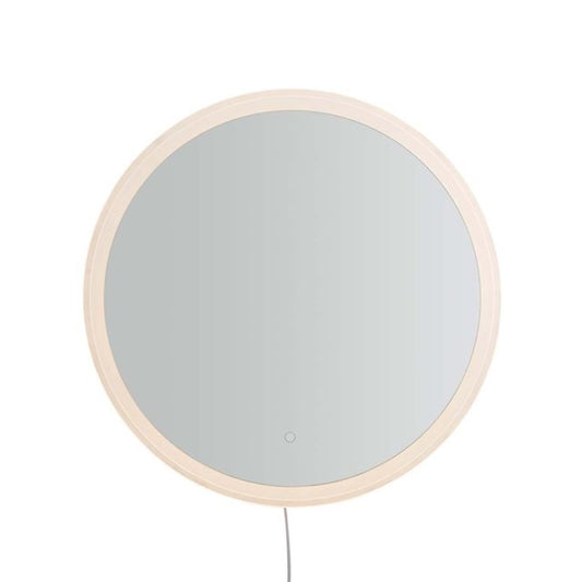 Nova California Super Star 30in Round LED Mirror | Chrome Glass Frame | Entryway & Bathroom Vanity | 30 x 30 x 30 in | Model 4111728