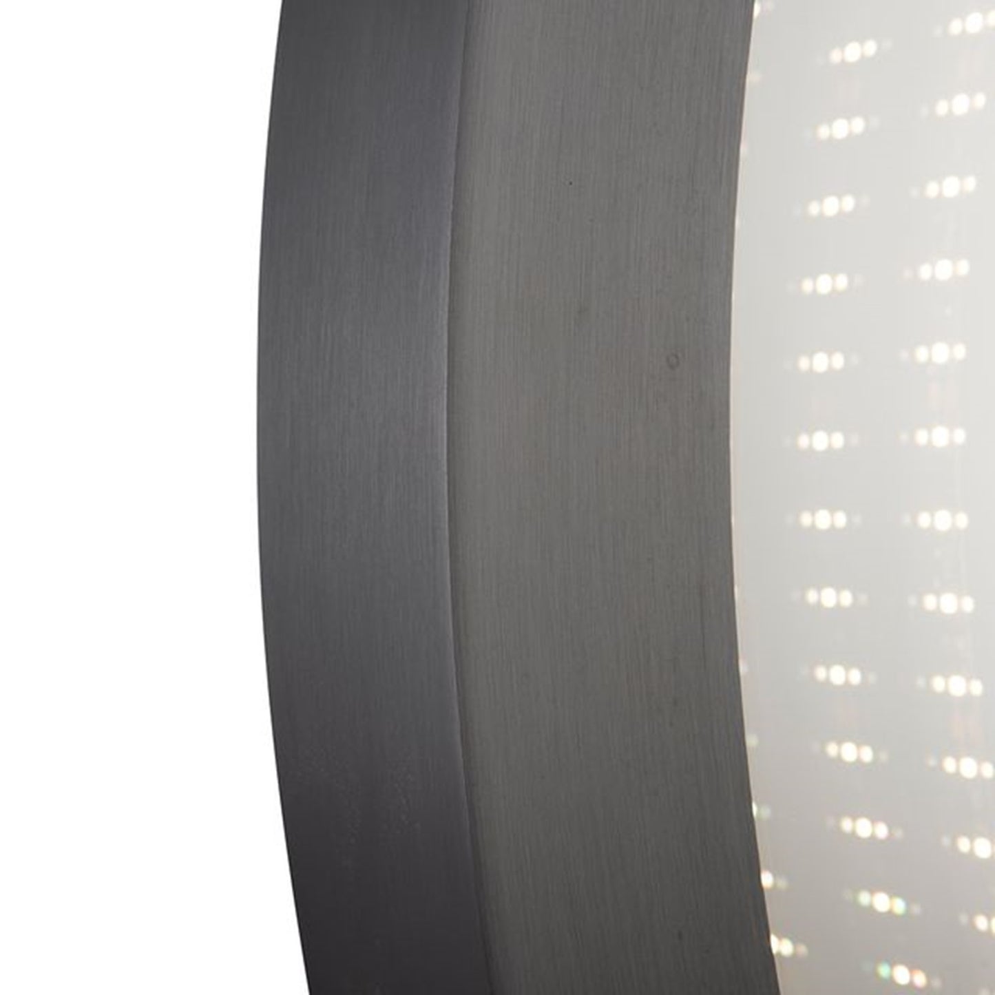 Nova California Starfall 39in Round LED Mirror | Mid-Century Gunmetal Glass | Living Room & Entryway Accent | 39 x 39 x 2 in | Model 4111810GM