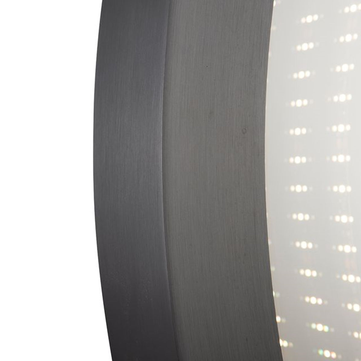 Nova California Starfall 39in Round LED Mirror | Mid-Century Gunmetal Glass | Living Room & Entryway Accent | 39 x 39 x 2 in | Model 4111810GM