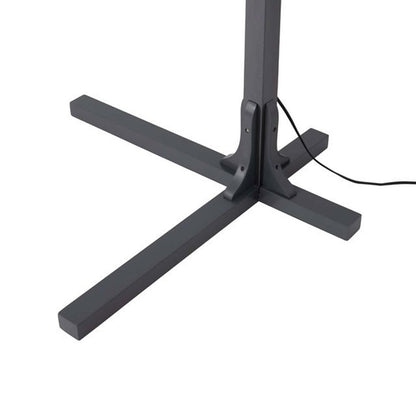 Nova California Mica 86in 3-Light Arc Floor Lamp | Transitional Charcoal Gray and Amber Mica Shade | Living Room & Reading Nook | Model 4212GM