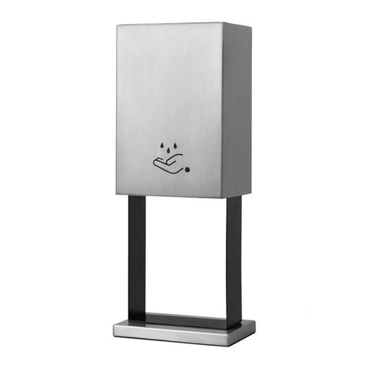 Nova California Luxe 21in Touchless Tabletop Hand Sanitizer Dispenser | Contemporary Satin Nickel | Entryway & Office Lobby | Model 7010563SN