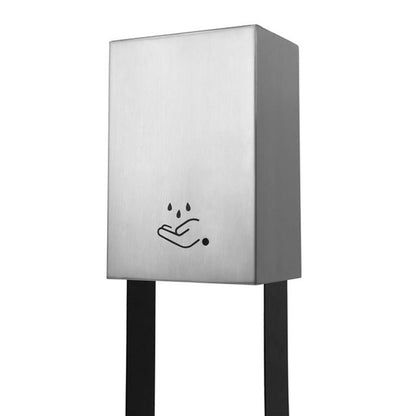 Nova California Luxe 21in Touchless Tabletop Hand Sanitizer Dispenser | Contemporary Satin Nickel | Entryway & Office Lobby | Model 7010563SN