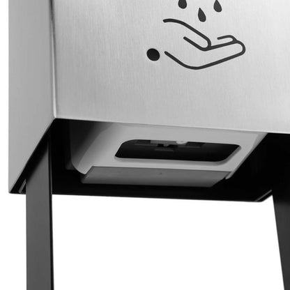 Nova California Luxe 21in Touchless Tabletop Hand Sanitizer Dispenser | Contemporary Satin Nickel | Entryway & Office Lobby | Model 7010563SN