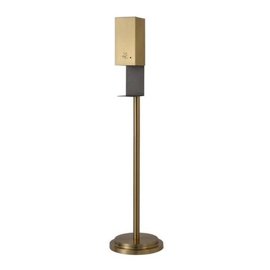 Nova California Luxe 54in Touchless Hand Sanitizer Dispenser | Contemporary Brushed Brass Steel | Entryway & Lobby | 25,000 Uses | Model 7020545BB