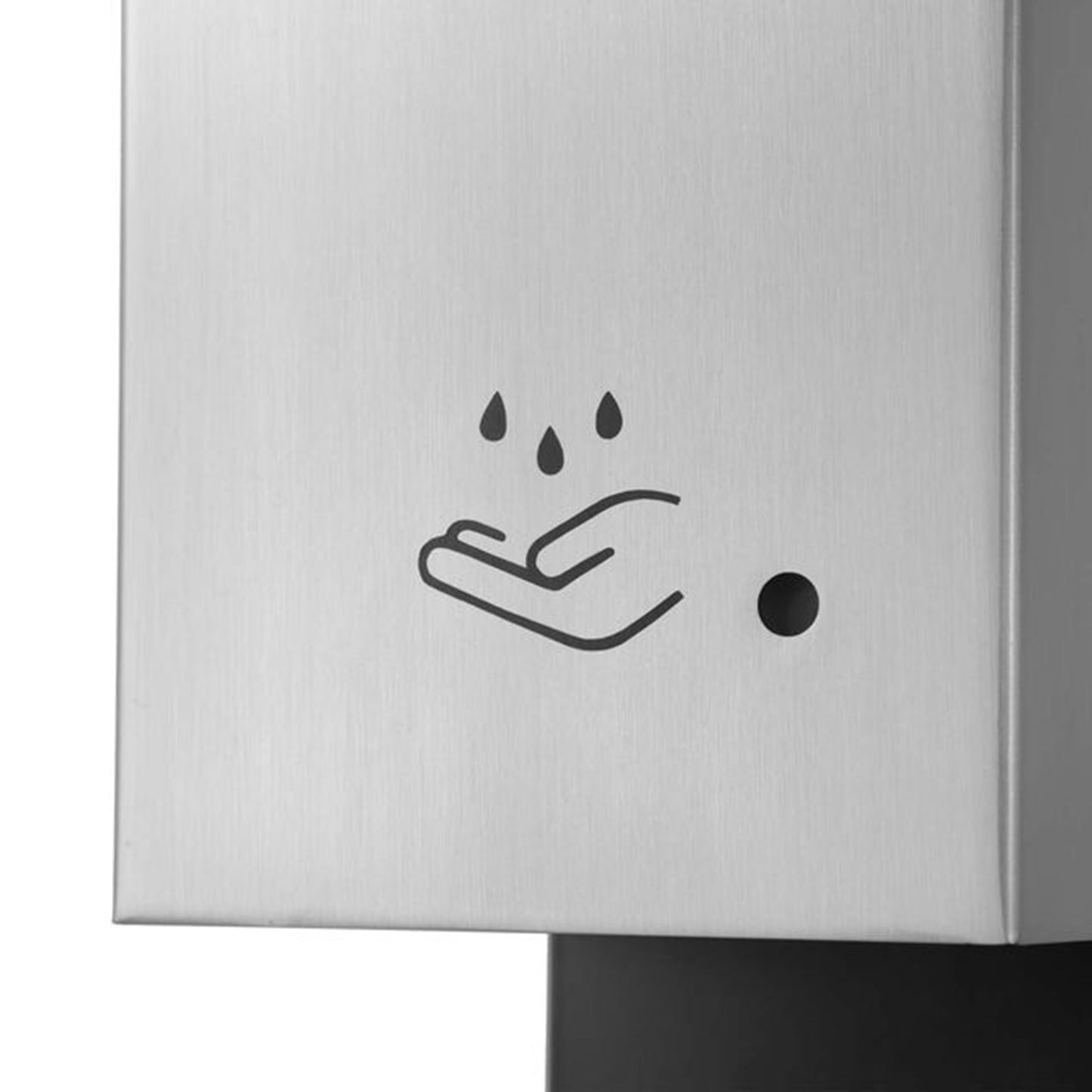 Nova California Luxe 54in Touchless Hand Sanitizer Dispenser | Satin Nickel Steel | Entryway & Lobby | 13 x 13 x 54 in | Model 7020545SN