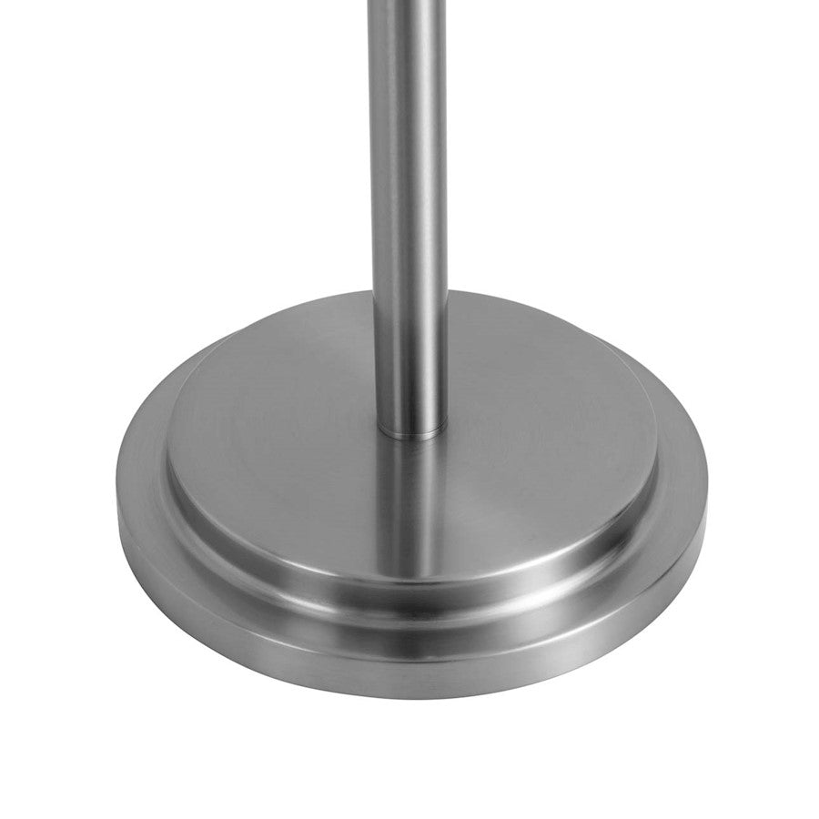 Nova California Luxe 54in Touchless Hand Sanitizer Dispenser | Satin Nickel Steel | Entryway & Lobby | 13 x 13 x 54 in | Model 7020545SN