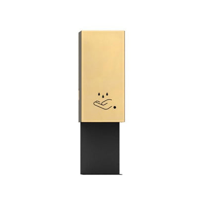 Nova California Luxe 19in Wall Mounted Touchless Hand Sanitizer Dispenser | Contemporary Steel Brushed Brass | Commercial Entryway | Model 7030573BB