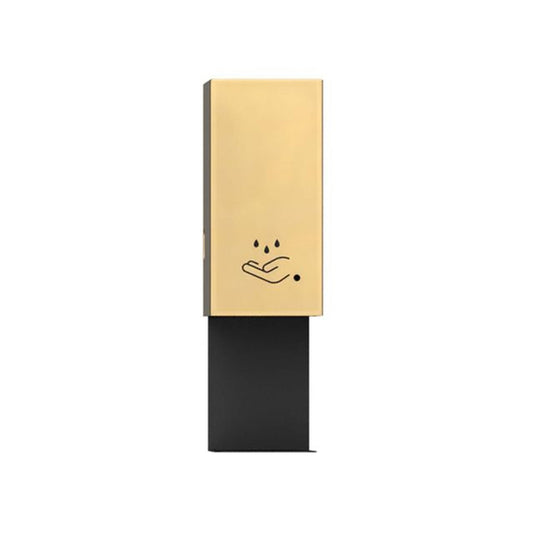Nova California Luxe 19in Wall Mounted Touchless Hand Sanitizer Dispenser | Contemporary Steel Brushed Brass | Commercial Entryway | Model 7030573BB