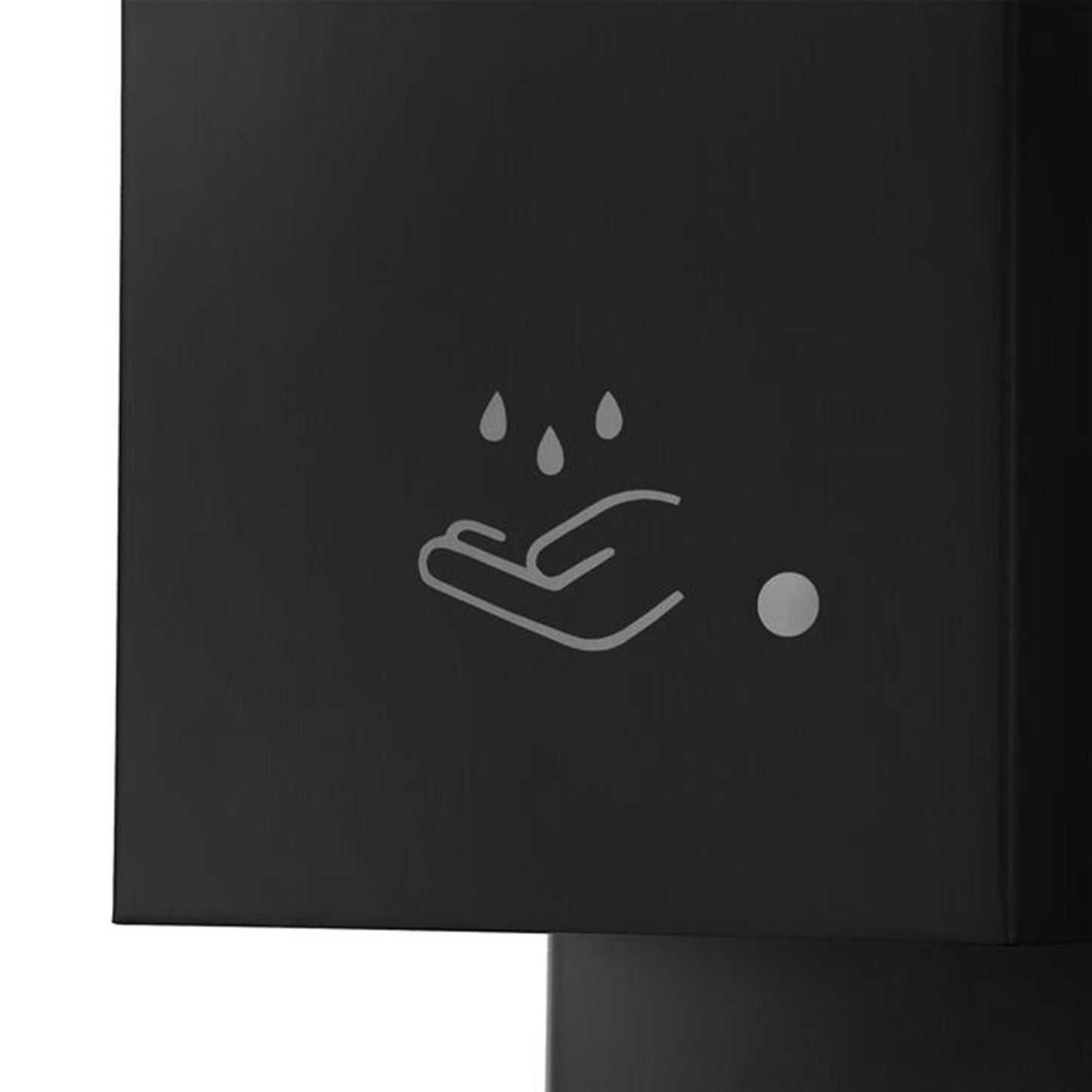 Nova California Luxe 19in Touchless Hand Sanitizer Dispenser | Matte Black Steel | Entryway & Office | 5 x 5 x 19 in | Model 7030573MB