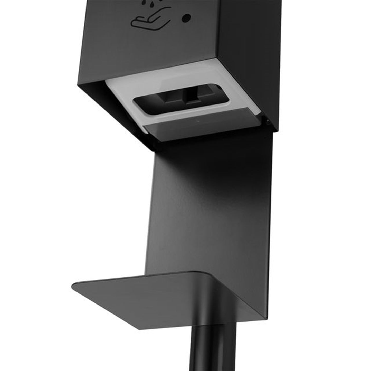 Nova California Luxe 19in Touchless Hand Sanitizer Dispenser | Matte Black Steel | Entryway & Office | 5 x 5 x 19 in | Model 7030573MB