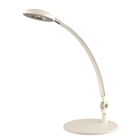Nuvo Lighting LED Desk Lamp 5W 300 Lumen | Contemporary White Finish | Home Office & Study Task Light | 7.5 x 19 in | Model 57-033