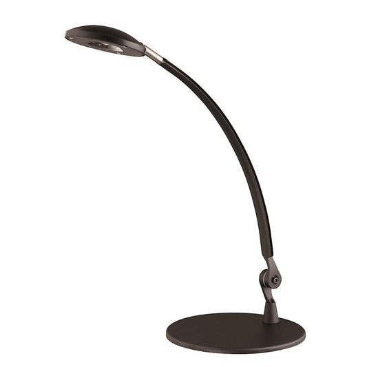 Nuvo Lighting LED Desk Lamp 5W 300 Lumen | Contemporary Black | Home Office & Task Lighting | 7.75 x 19 in | Model 57-034
